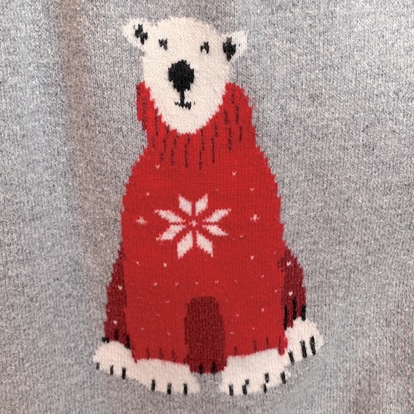 Tommy Hilfiger Fairisle Knit Pullover Polar Bear Holiday Sweater - Picture 8 of 11